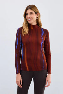 FDJ 3501756 Long Sleeve Mock Neck Top FW25