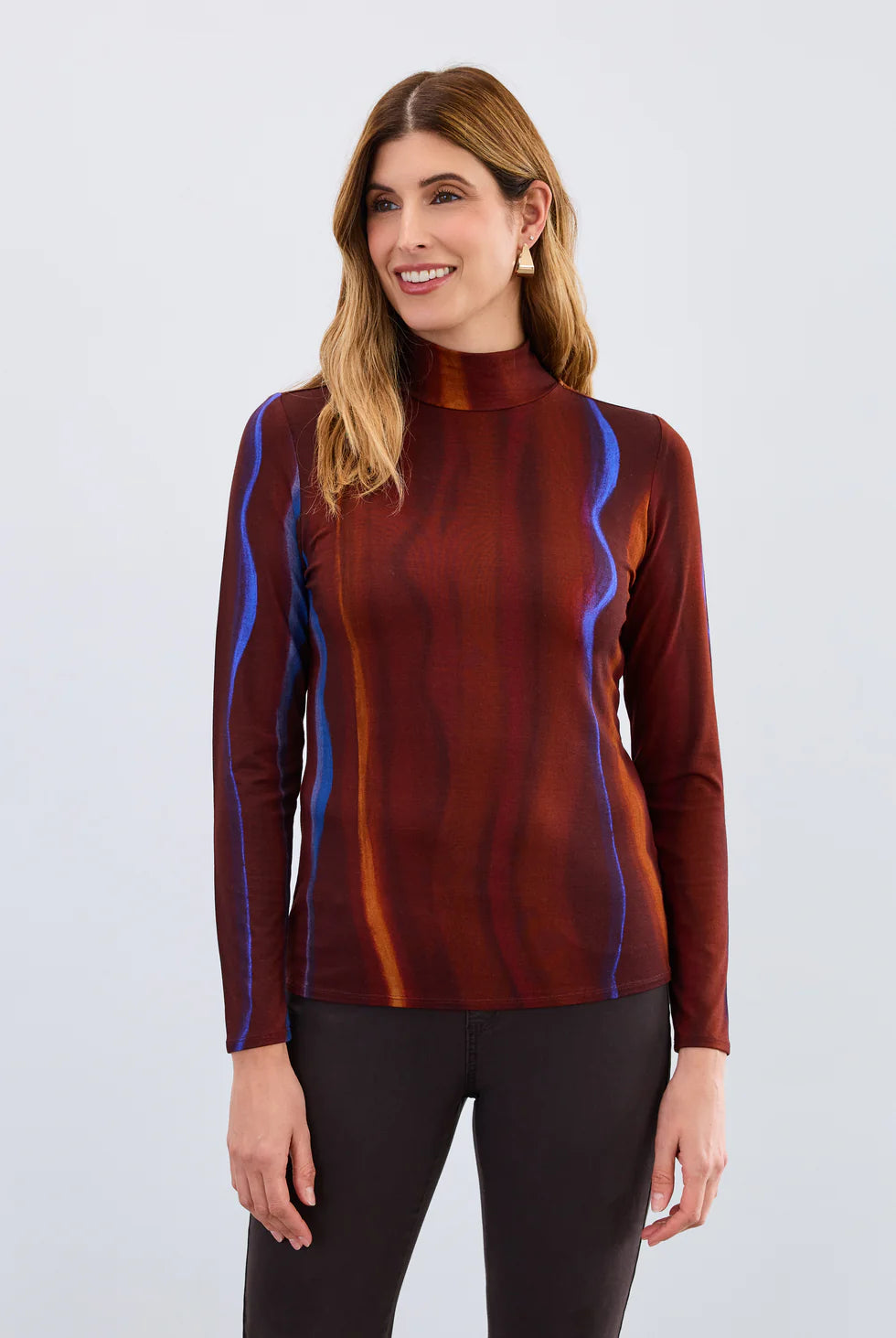 FDJ 3501756 Long Sleeve Mock Neck Top FW25