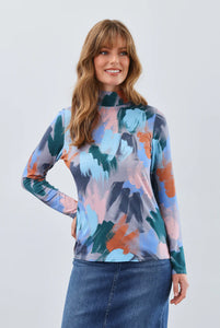 FDJ 3570756 Long Sleeve Mock Neck Top FW25