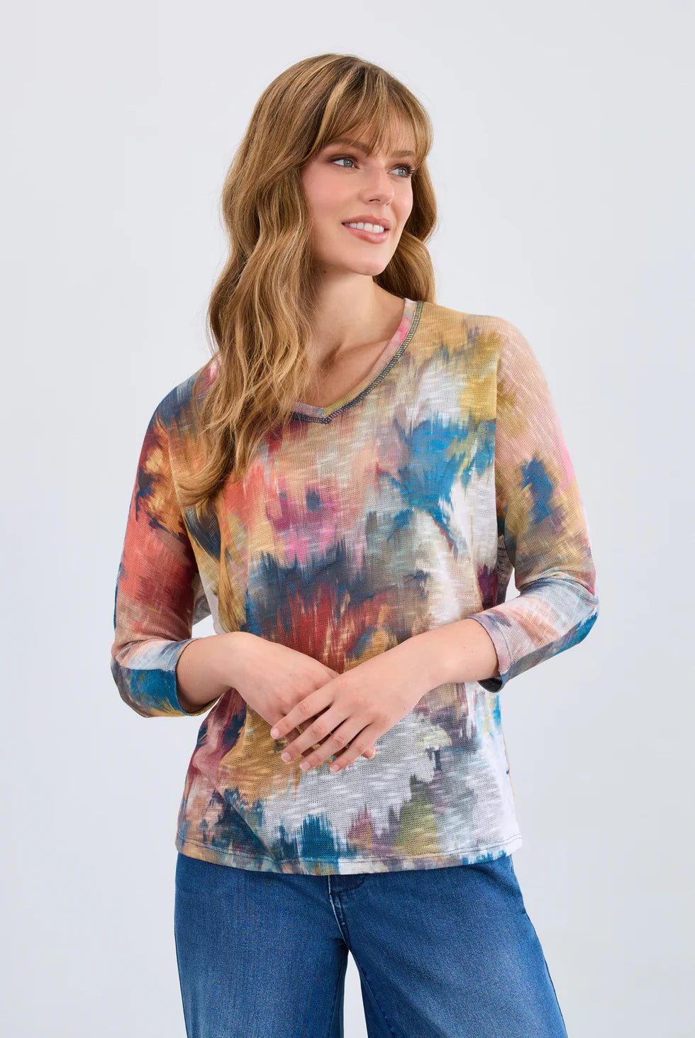 FDJ 3705955 Dolman V-Neck Top FW25