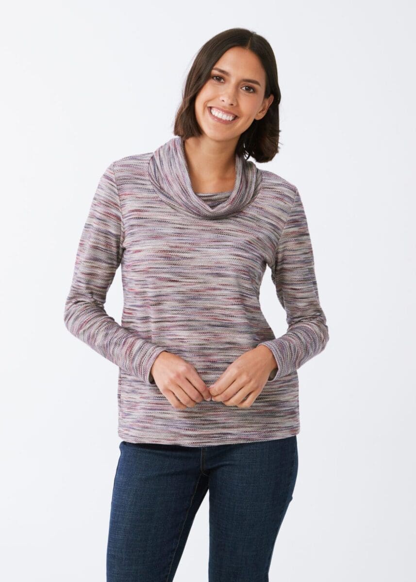FDJ 3728766 Long Sleeve Cowl Neck Top FW23