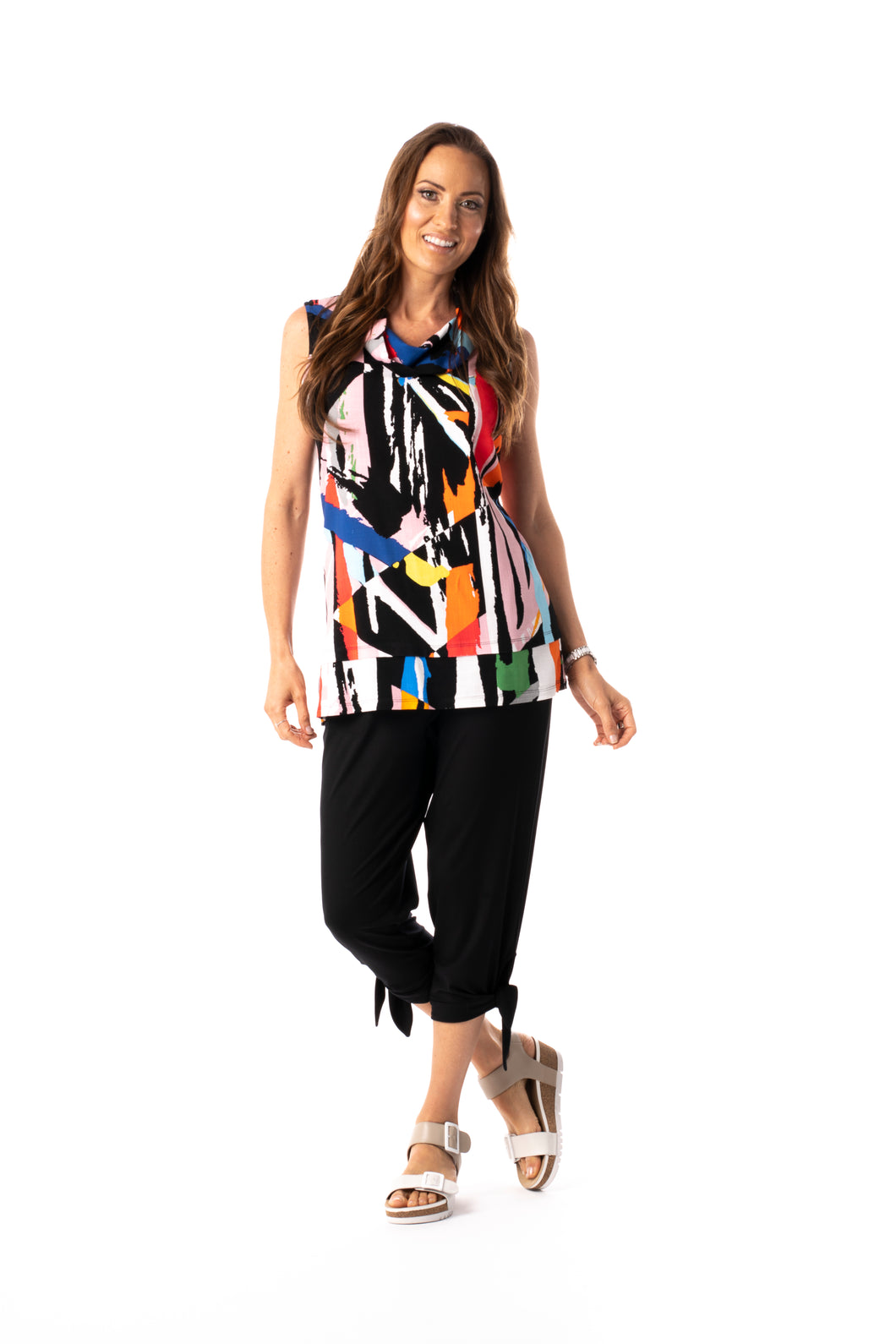 Pure 601-4812 Sleeveless Cowl Top SS25