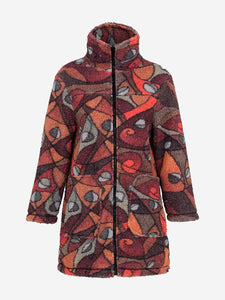 Dolcezza 73883 Mid Length Coat Printed FW23