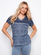 Charlie B C1231BPK Printed Short Sleeve T-Shirt SS26