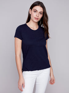 Charlie B C1310XPK Organic Cotton Slub Top SS24