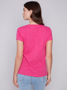 Charlie B C1310XPK Organic Cotton Slub Top SS24