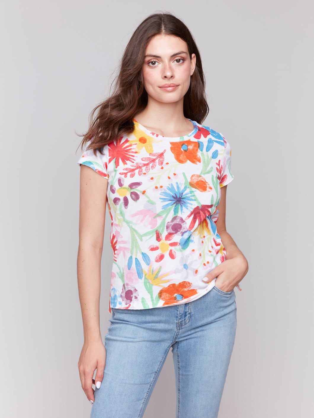 Charlie B C1310ZPK Short Sleeve T-Shirt