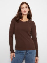 Load image into Gallery viewer, CHARLIE B C1448 TENCEL TIB LONG SLEEVE CREW NECK TSHIRT FW26
