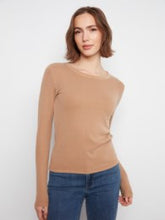 Load image into Gallery viewer, CHARLIE B C1448 TENCEL TIB LONG SLEEVE CREW NECK TSHIRT FW26
