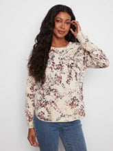 Load image into Gallery viewer, CHARLIE B C2010 PRINTED COTTON CREW NECK SWEATER FW26
