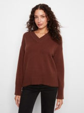 Load image into Gallery viewer, CHARLIE B C2127 LONG SLEEVE DROP SHOULDER V NECK SWEATER FW26
