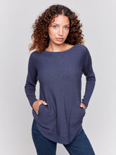 Load image into Gallery viewer, Charlie B C2170W 464A Crew Neck Sweater FW24

