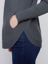 Load image into Gallery viewer, Charlie B C2170Y Long Sleeve Sweater With Back Eyelet Detail FW23
