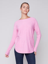 Load image into Gallery viewer, Charlie B C2170Y Long Sleeve Sweater With Back Eyelet Detail FW23
