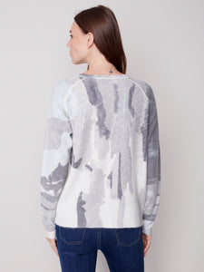 Charlie B C2268X/918A Reversible Printed Sweater FW23