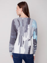 Load image into Gallery viewer, Charlie B C2268X/918A Reversible Printed Sweater FW23
