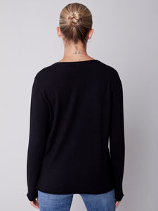 Charlie B C2279Y Basic V Neck Sweater FW23