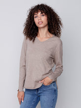 Load image into Gallery viewer, Charlie B C2279Y Basic V Neck Sweater FW23
