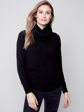 Load image into Gallery viewer, Charlie B C2420R Sweater with Detachable Scarf FW232
