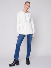 Load image into Gallery viewer, Charlie B C2525/736A Hoodie with Contrast Stitch Sweater FW23
