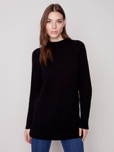 Load image into Gallery viewer, Charlie B C2597 Mock Neck Raglan Sleeve Sweater FW23
