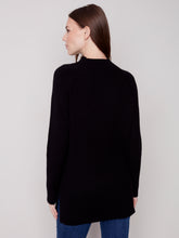 Load image into Gallery viewer, Charlie B C2597 Mock Neck Raglan Sleeve Sweater FW23
