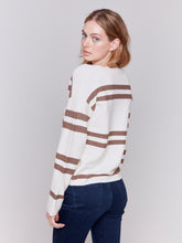 Load image into Gallery viewer, Charlie B C2653 927B Stripe Sweater FW24
