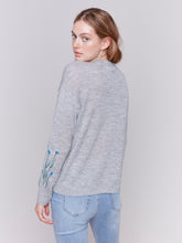 Load image into Gallery viewer, Charlie B C2673 Flower Sweater FW24
