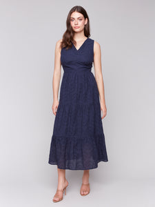 Charlie B C3208 Long Eyelet Dress SS25