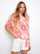 Charlie B C4403DD Cotton Gauze Blouse SS26
