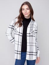 Load image into Gallery viewer, Charlie B C4490  Plaid Blouse with Front Tab FW23
