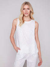 Load image into Gallery viewer, Charlie B C4532 Linen Sleeveless Top SS24
