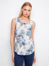 Load image into Gallery viewer, Charlie B C4588R-787A Sleeveless Linen Blouse SS26
