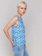 Load image into Gallery viewer, Charlie B C4592 Printed Linen Top SS25
