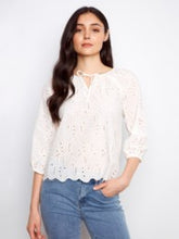 Load image into Gallery viewer, Charlie B C4661 3/4 Raglan Sleeve Blouse SS26
