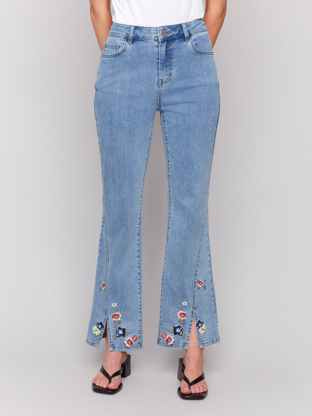 Charlie B C5653 Embroidered Pant SS25