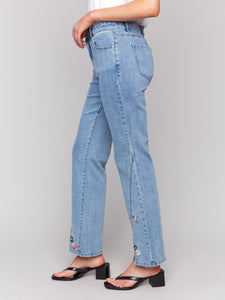 Charlie B C5653 Embroidered Pant SS25