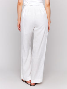 Charlie B C5655 Linen Wide Leg Pant SS25