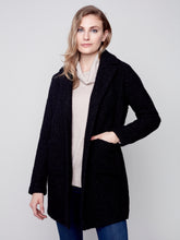 Load image into Gallery viewer, Charlie B C6141X Boucle Knit Tailored Collar Coat Fw23
