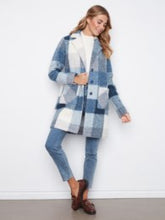 Load image into Gallery viewer, CHARLIE B C6141 PLAID BOUCLE COAT FW26
