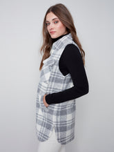 Load image into Gallery viewer, Charlie B C6258 Button Front Collared Vest with Pockets FW23
