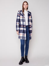 Load image into Gallery viewer, Charlie B C6267P Hooded Button Front Boiled Wool Jacket FW23
