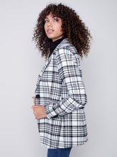 Load image into Gallery viewer, Charlie B C6279 Plaid Long Sleeve Blazer Jacket FW23
