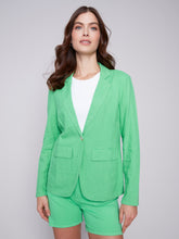 Load image into Gallery viewer, Charlie B C6301 Solid Linen Blazer SS24
