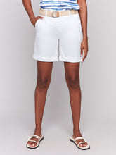 Load image into Gallery viewer, Charlie B C8065 Cuffed Shorts with Belt SS25
