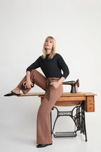 Load image into Gallery viewer, UP! 69067 Tie-Sash Wide-Leg Pant FW26
