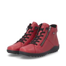 Load image into Gallery viewer, REMONTE R1455 FLAT LACE UP BOOT SIDE ZIP G FW26  BOX733
