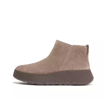 Fit Flop GM3-A76 F-Mode Suede Flatform Zip Ankle Boot FW23
