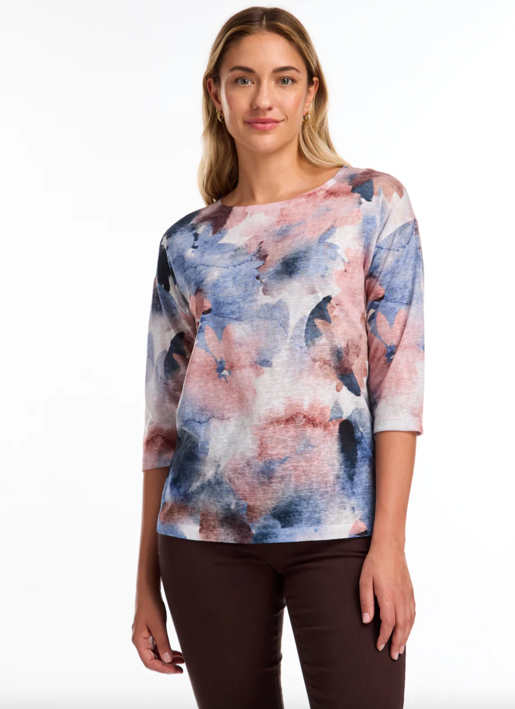 FDJ 3329451 3/4 Sleeve Drop Shoulder Top FW24