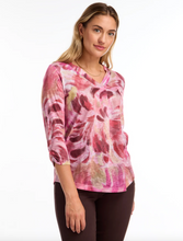 Load image into Gallery viewer, FDJ 3373451 3/4 Sleeve V-Neck Top FW24

